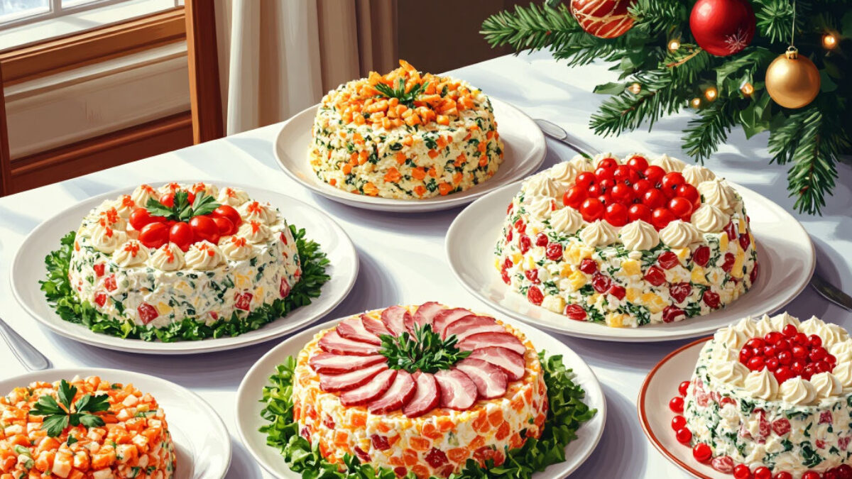 Небанальные салаты на Новый год: топ-5 интересных идей