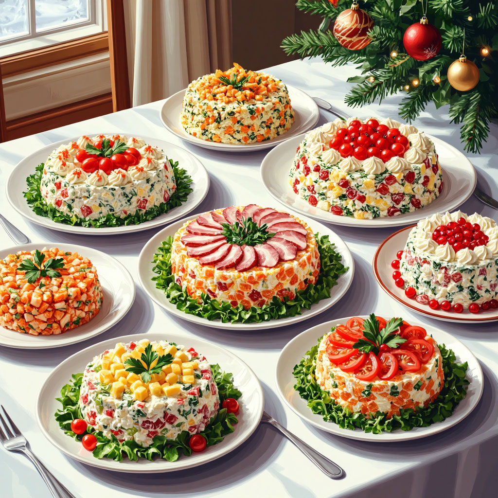 Небанальные салаты на Новый год: топ-5 интересных идей