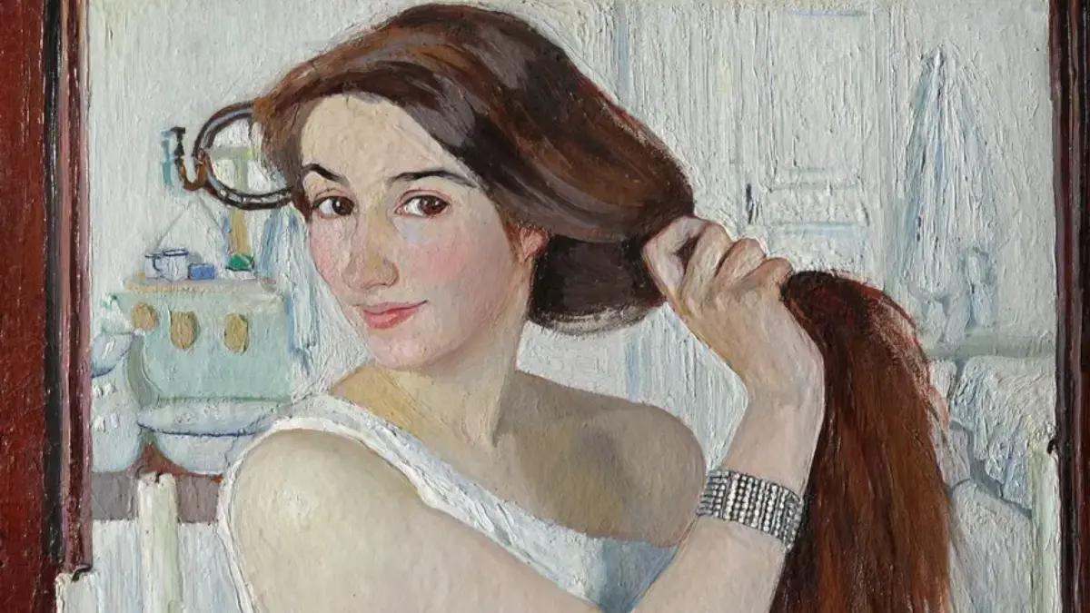 Зинаида Серебрякова «За туалетом. Автопортрет», 1909 год