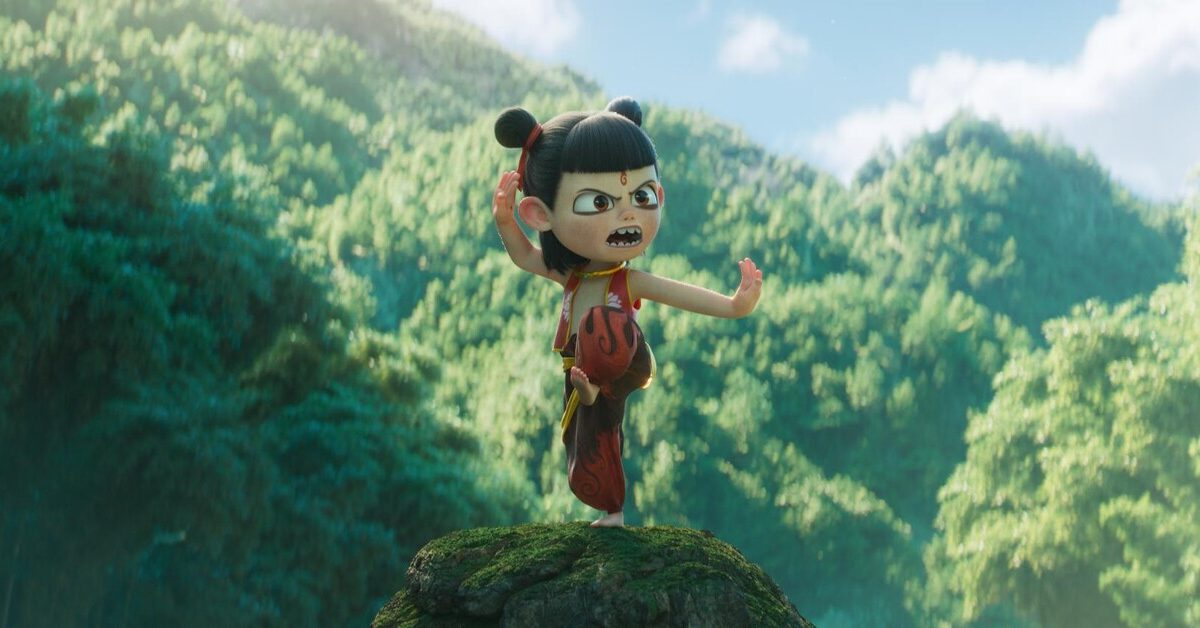 «Нэчжа побеждает Царя драконов»