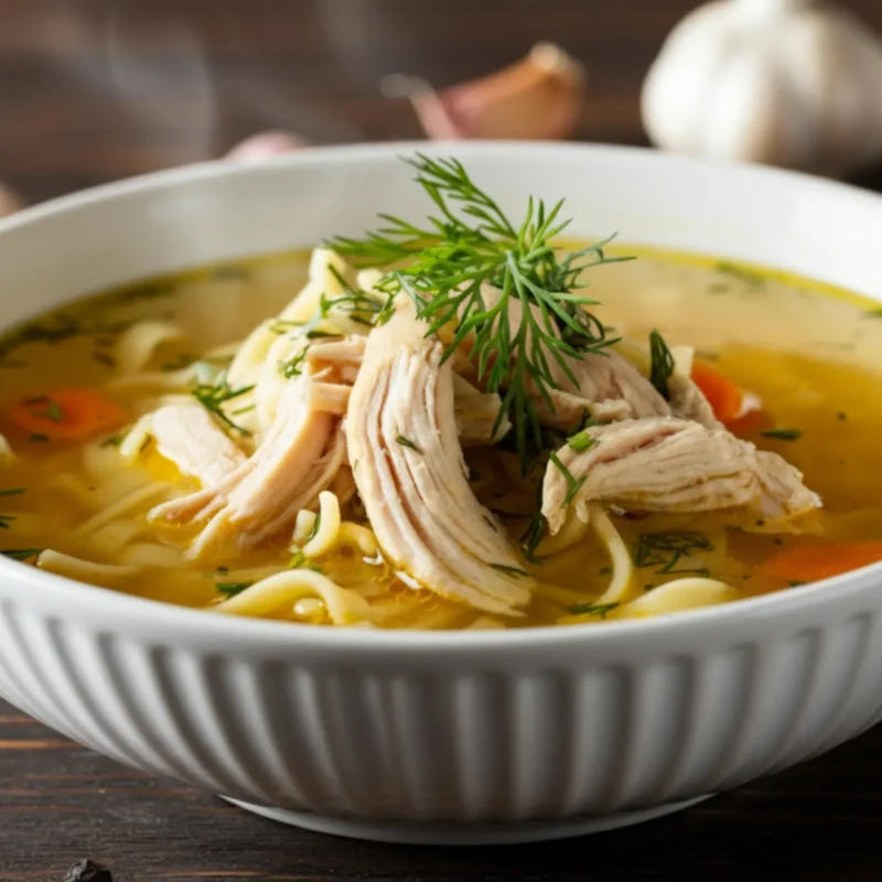 Ароматный куриный суп с лапшой: согревающий рецепт для всей семьи