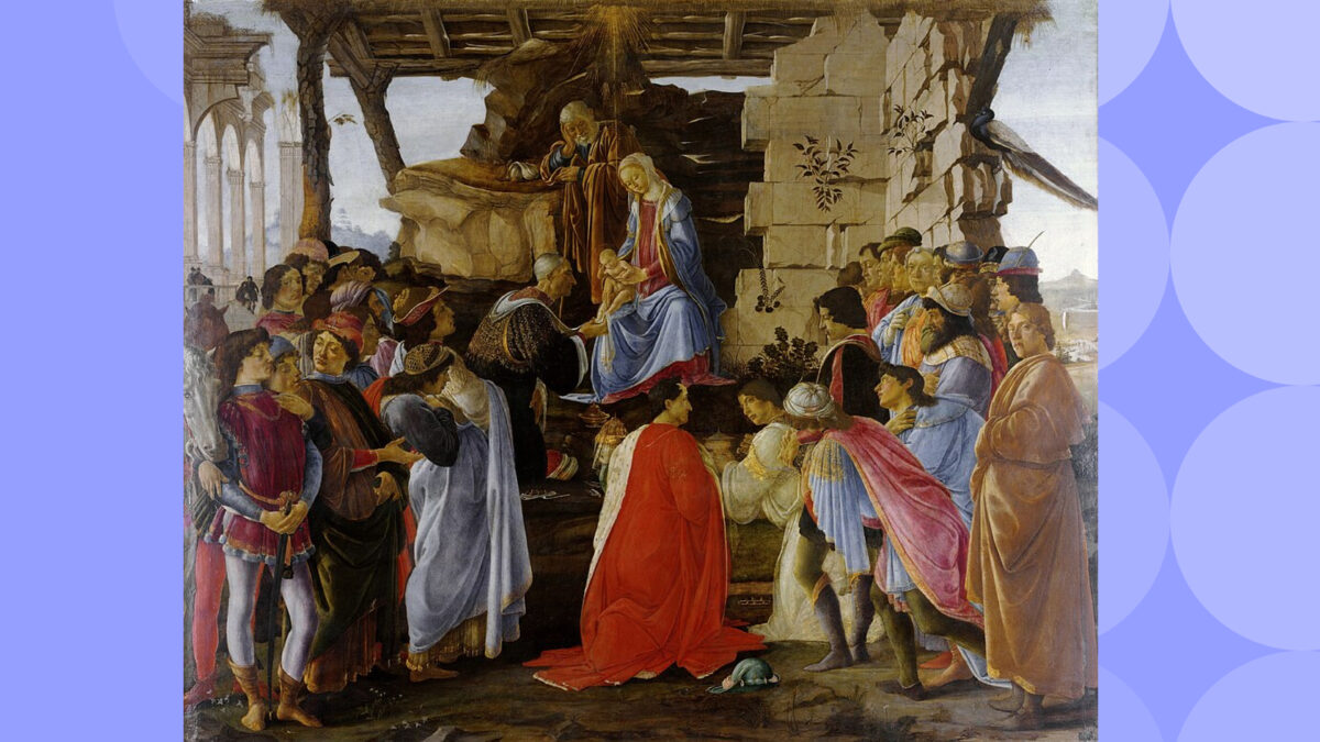 Сделал библейских персонажей модниками: что не так с картиной Боттичелли «Поклонение волхвов»