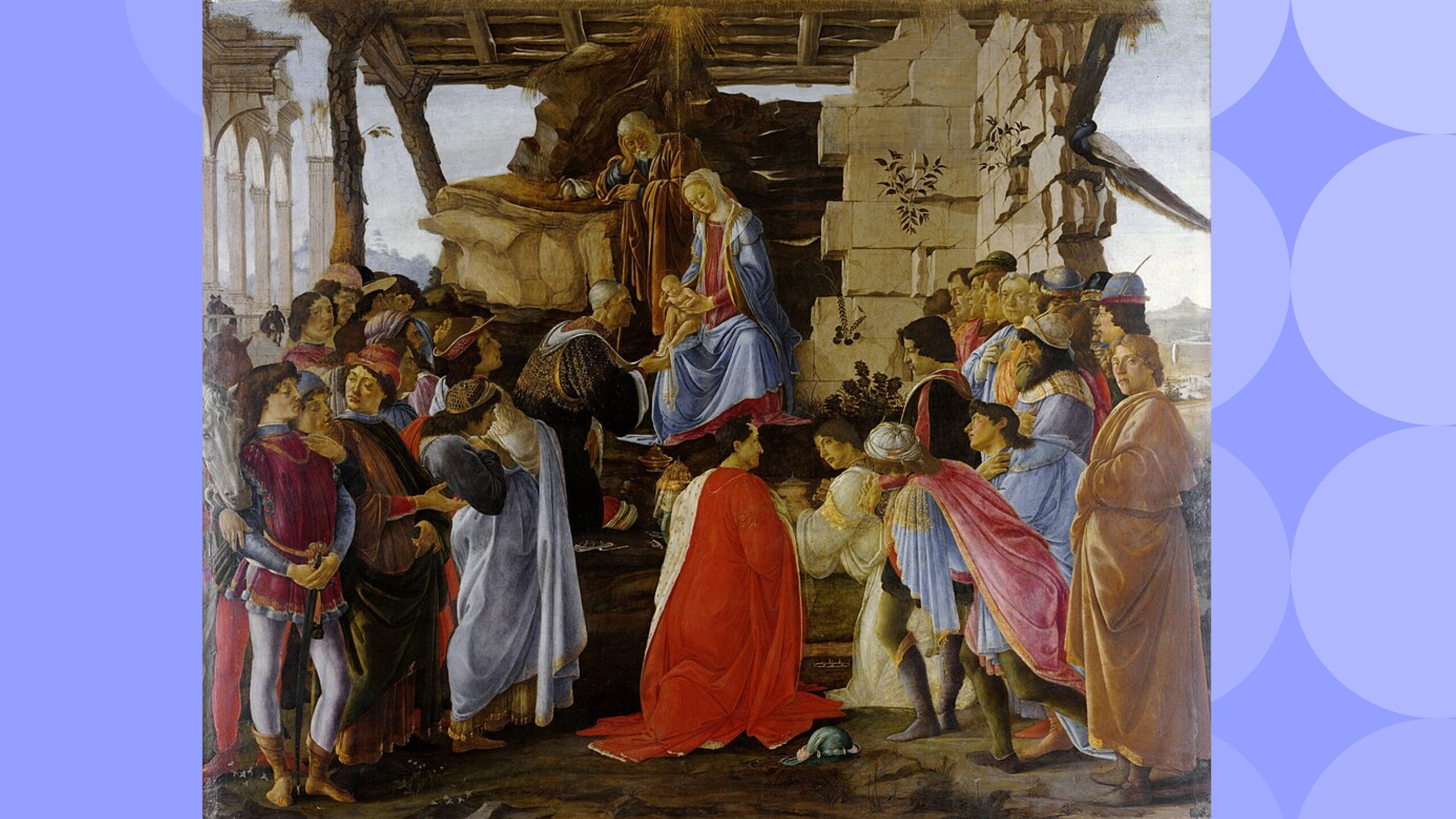 Сделал библейских персонажей модниками: что не так с картиной Боттичелли «Поклонение волхвов»