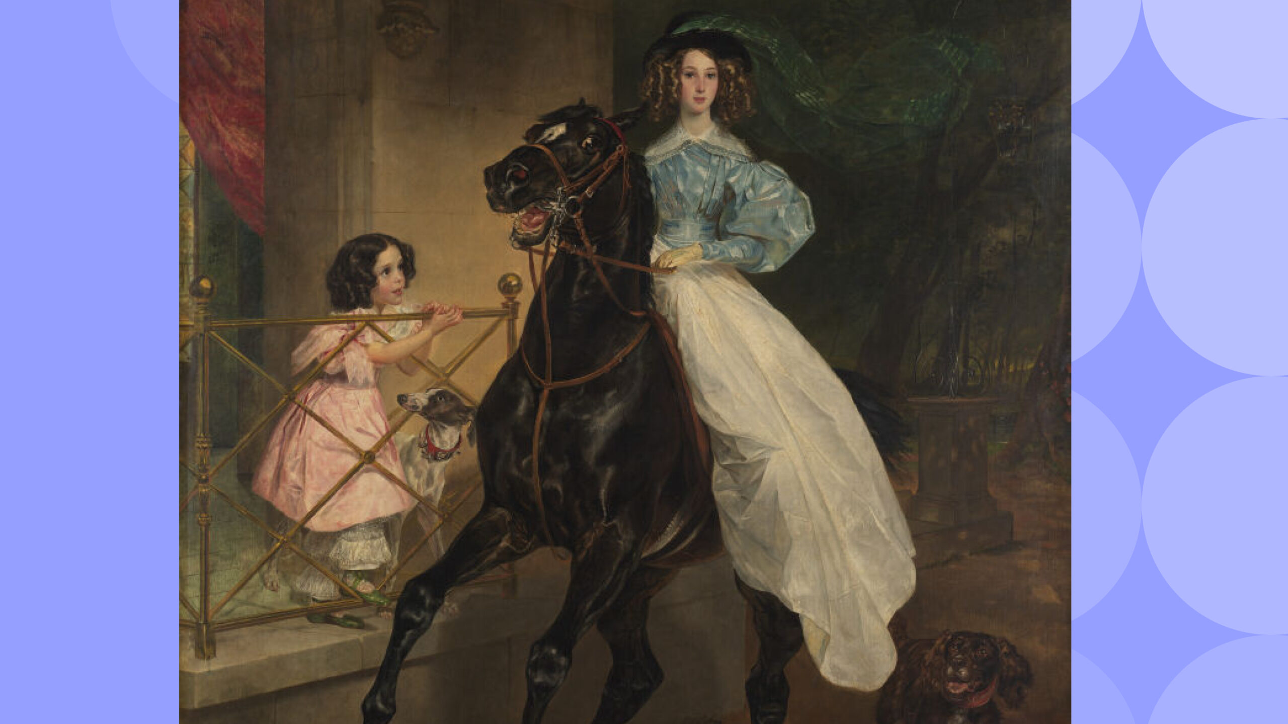 Написал на ошейнике пса фамилию любимой: спорим, вы не замечали эти детали «Всадницы» Карла…