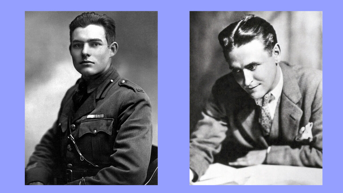 Эрнест Хемингуэй и Фрэнсис Скотт Фицджеральд