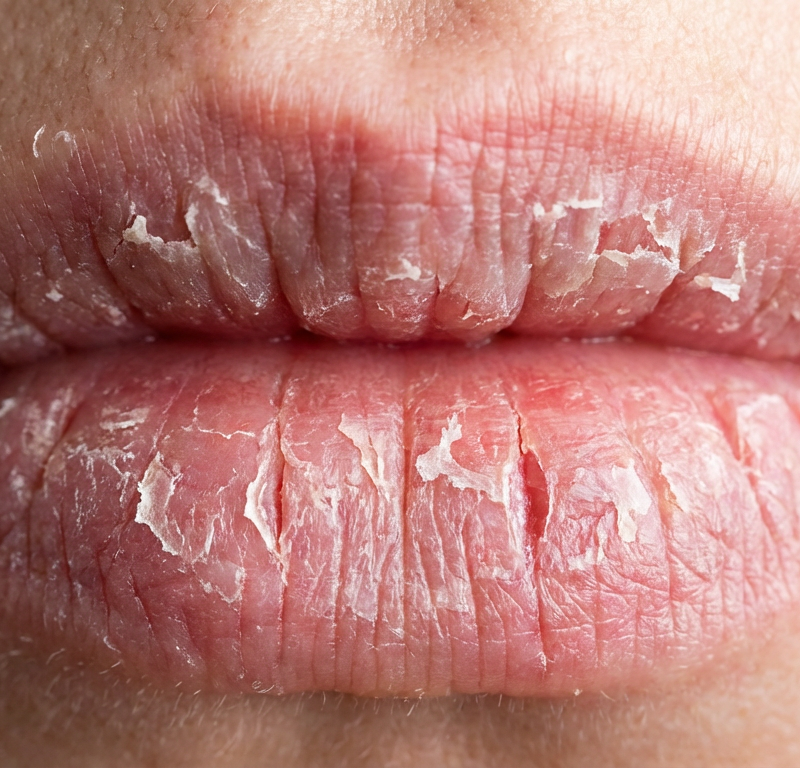 Очень сухие губы: что делать