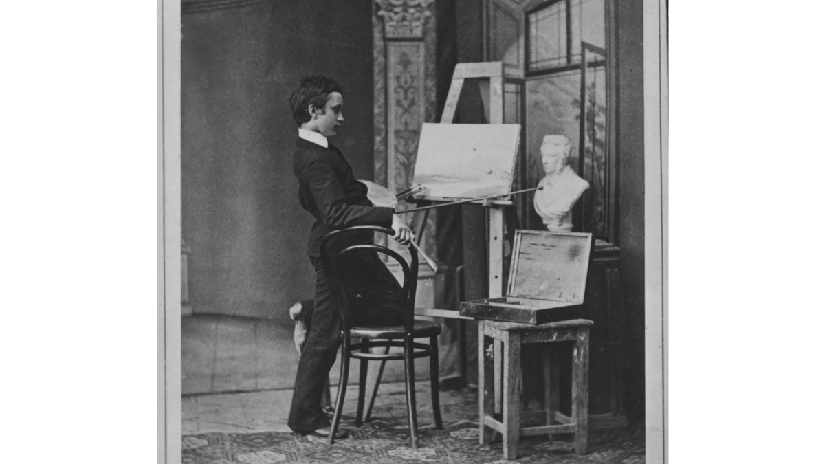 Игорь Грабарь у мольберта, Измаил, 1880. Фото: Сайт Государственной Третьяковской галереи