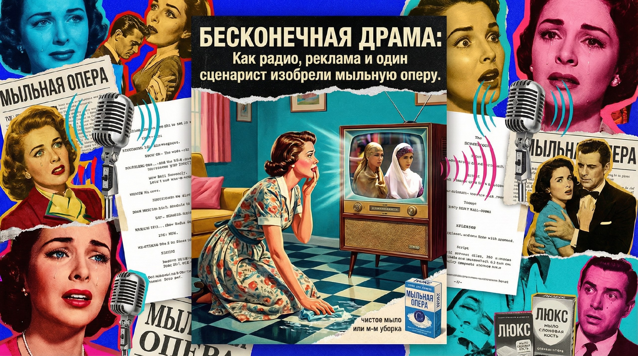 Бесконечная драма: как радио, реклама и одна сценаристка придумали мыльную оперу