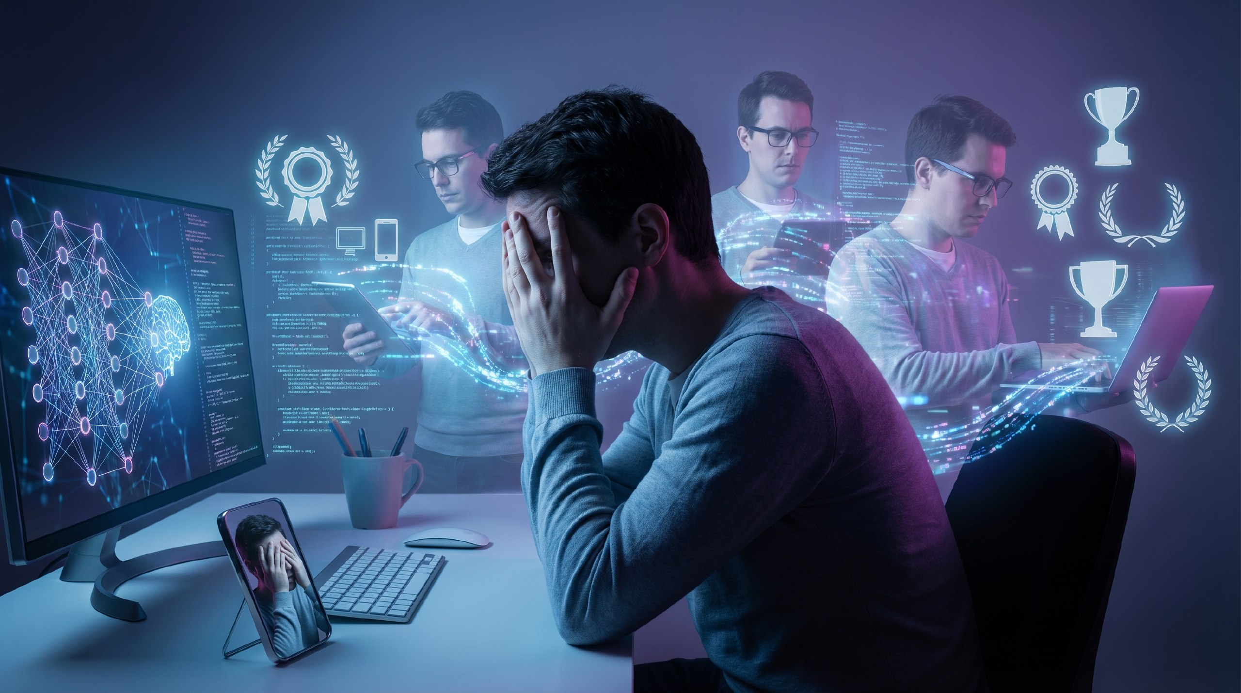 «А вдруг нейросеть сделает лучше?»: как использование ИИ обостряет синдром самозванца на работе? 