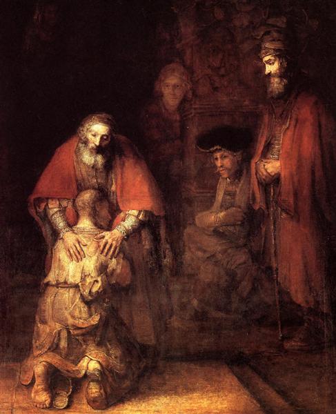 Барокко в живописи: «Возвращение блудного сына» (ок. 1669). Государственный Эрмитаж