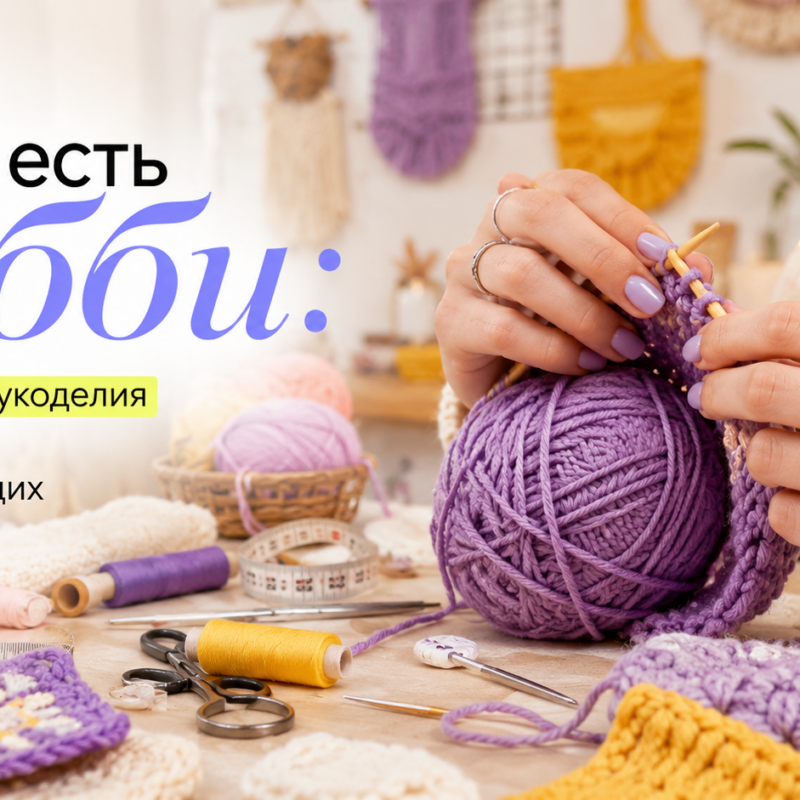 Какие есть хобби: гид по миру рукоделия и творчества для начинающих