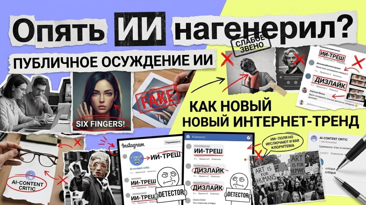 «Опять ИИ нагенерил?»: как публичное осуждение ИИ-контента стало новым интернет-трендом